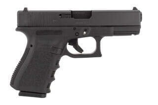 Glock 23 gen 3 40 S&W pistol features a black polymer frame